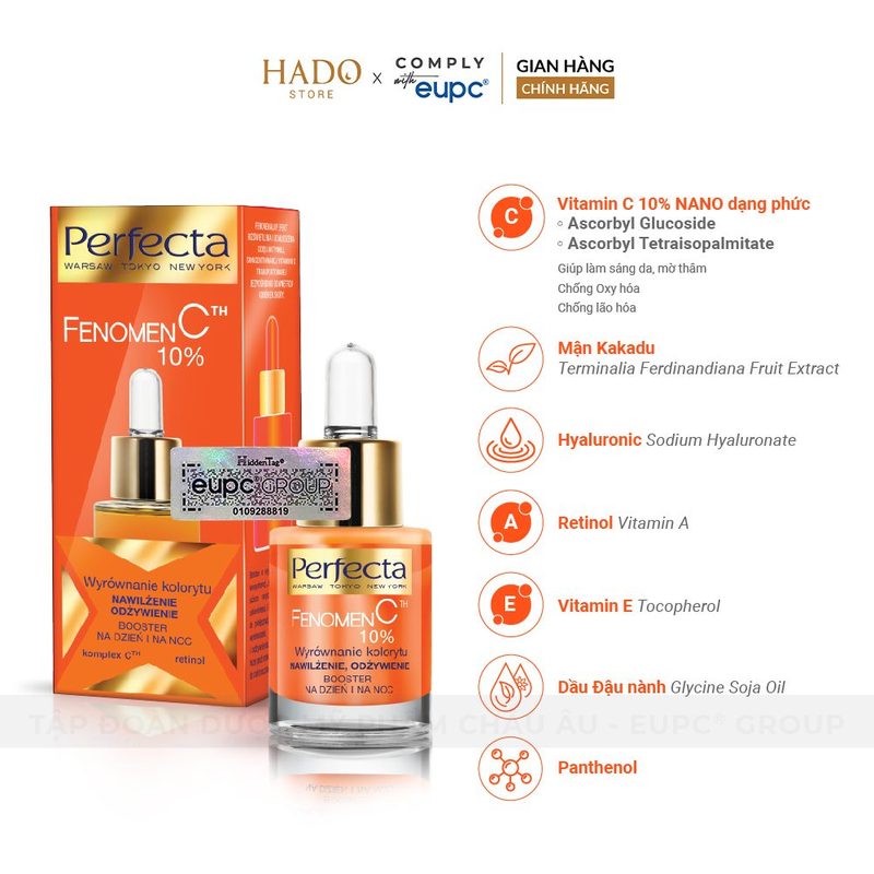 Tinh chất sáng da 10% Vitamin C Perfecta Fenomen C 15ml - ảnh 2