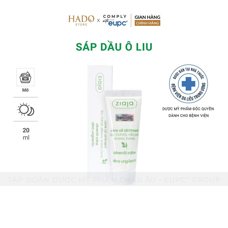Sáp dưỡng dầu ô liu cho môi và da khô Ziaja 20ml