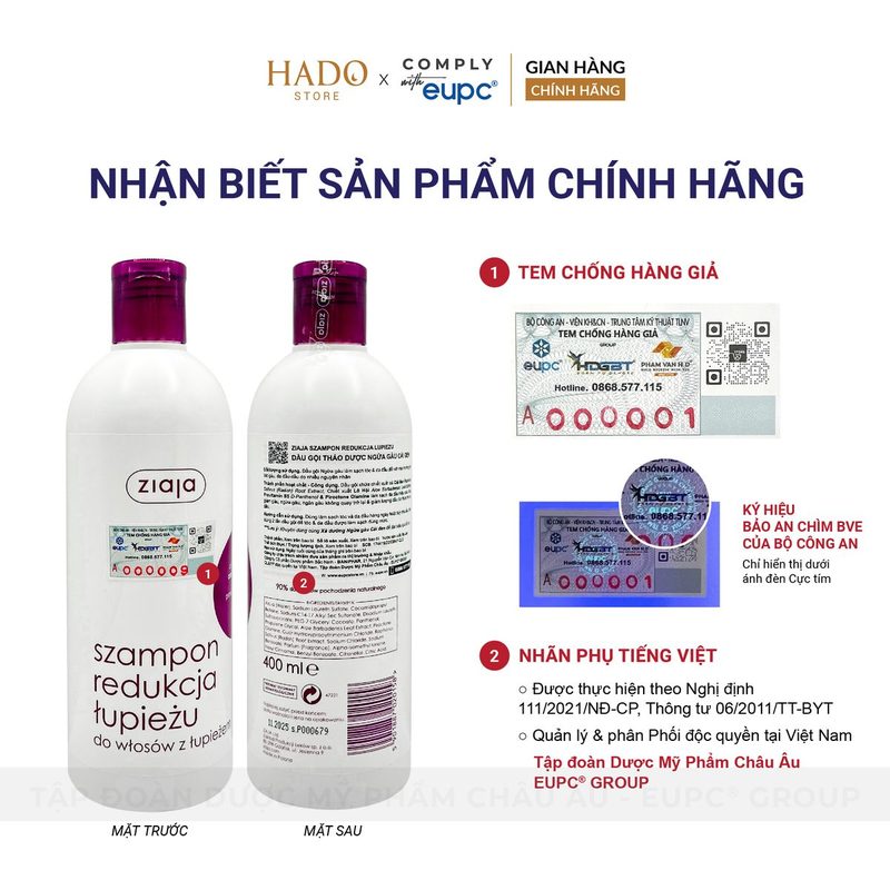 Dầu gội thảo dược giảm gàu Cải đen Ziaja 400ml - ảnh 4