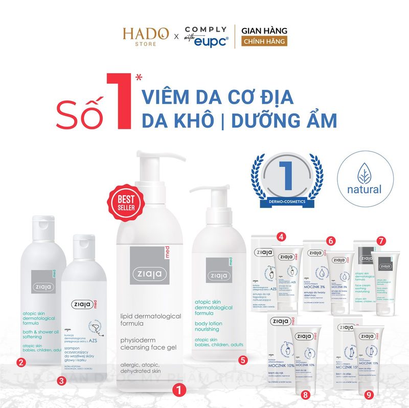 Gel làm sạch da sinh lý không cần rửa lại Ziaja Med 200ml - ảnh 5