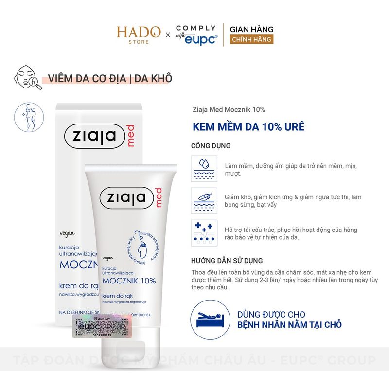 Kem dưỡng mềm da 10% Urê Ziaja Med 100ml - ảnh 3